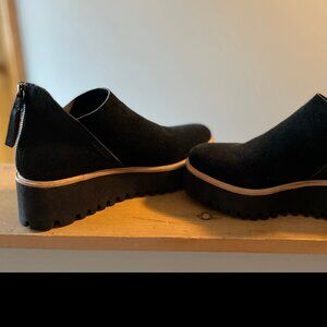 ALL BLACK suede and horse hair boots - BOGO DEAL!